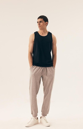 42978 Move 10 Henderson férfi póló fekete - pamut pánt nélküli, 2 db.