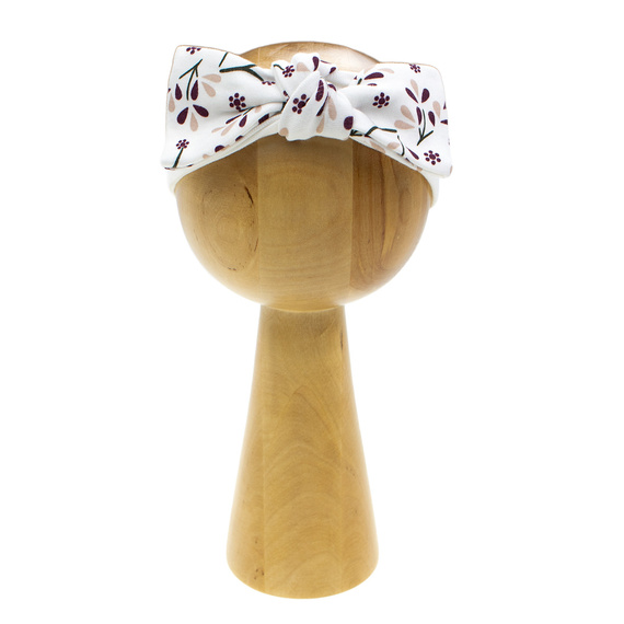 217065 Alisa Nicol pamut fejpánt masnival - virágos mintával