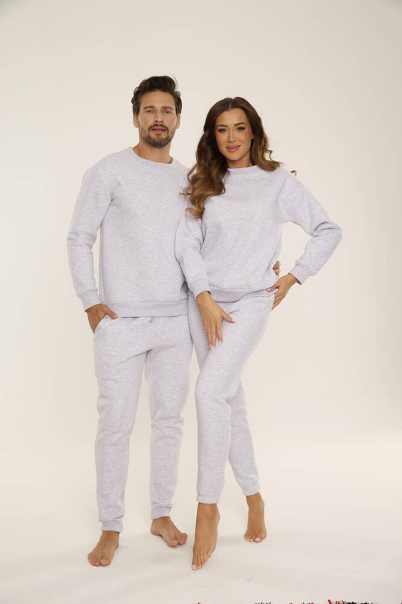 813 Indigo Férfi edzőruha a De Lafense-től - világos melange