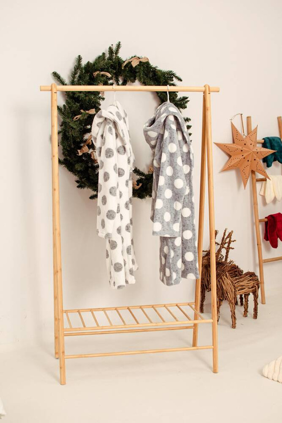 323 Dots Forex fürdőköpeny - szürke