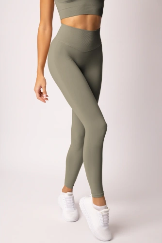 Női leggings SPAIO Flex Innergy 2.0 zöld varrás nélküli, regenerációs támogatással