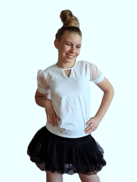 Sonia Bambarillo gyermek blúz - fehér, pamut, elegáns és kényelmes