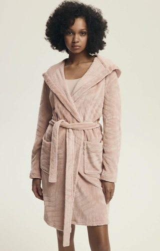 43602 Devyn Női kapucnis köpeny Henderson poros rózsa - rövid, meleg, bársony, velúr