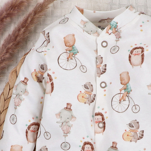 ABN-5585 Circus Baby Pajac Nini - 100% organikus pamut, antiallergén, lengyel gyártás