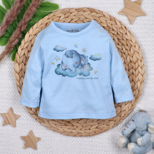 ABN-5611 Little Dreamers Nini baba blúz bio pamutból - nikkelmentes nyomógombok, bio, lengyel gyártás