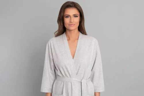 Karla Női fürdőköpeny Italian Fashion - világos melange