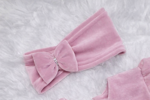 Amelka fejpánt masnival Bambarillo por rózsaszínű