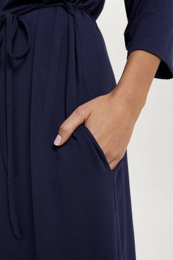 Song Női 3/4 ujjú fürdőköpeny Italian Fashion - tengerészkék