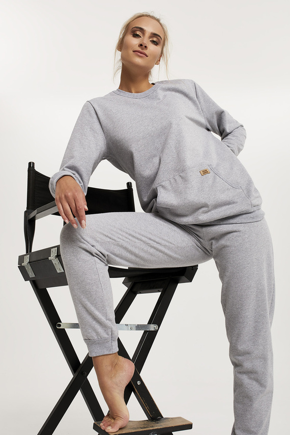 Fox női hosszú szett. ujj, hossz. nadrág olasz divat - melange