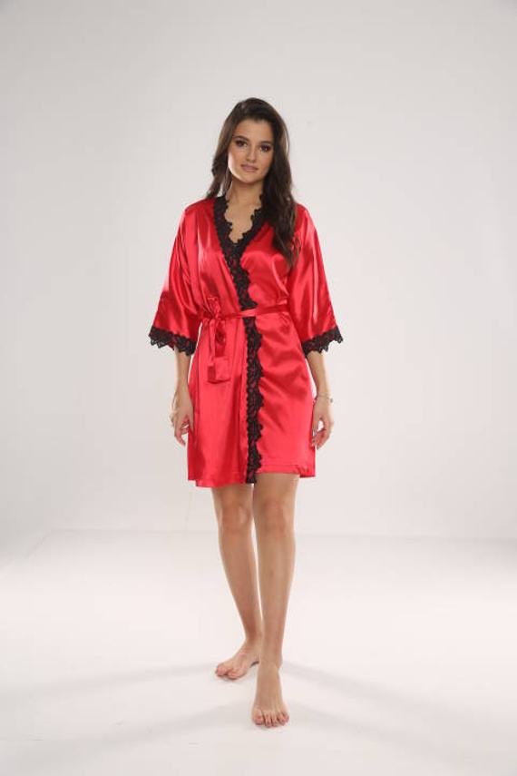 929 Kleoree Női fürdőköpeny De Lafense - piros