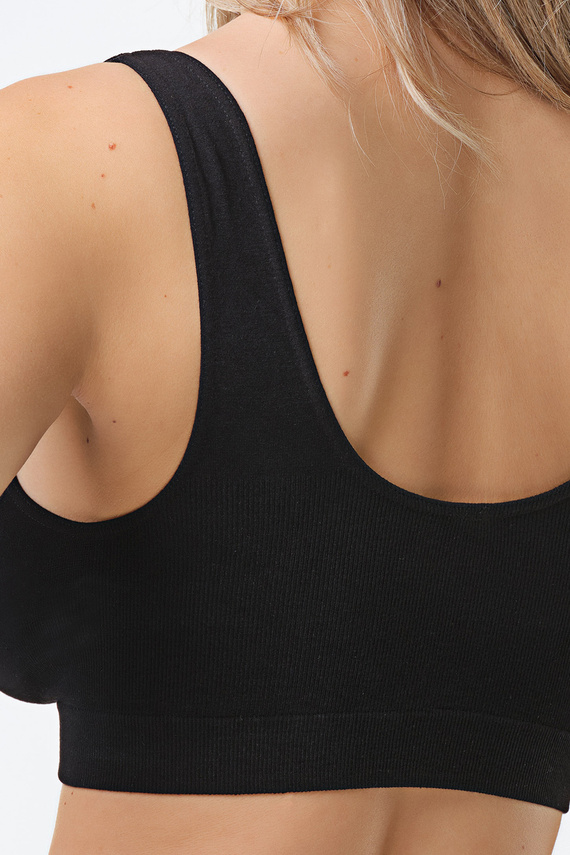 SOFT Spiman Nero melltartó bralette bambusz, puha, légáteresztő