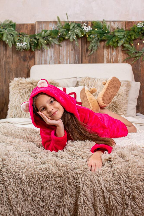 730 Serena Forex gyermek fürdőköpeny - málna