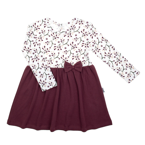 217166 Alisa Nicol ruha - pamut, hosszú ujjú, virágmintás, masni