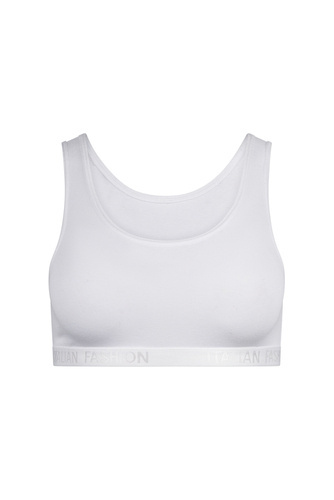 Nikola Lány melltartó, széles pántos olasz divat - fehér