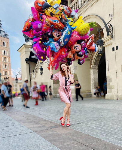 929 Kleoree női fürdőköpeny De Lafense - rózsaszín