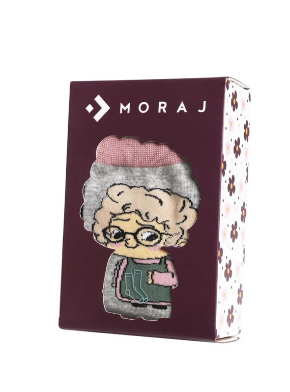 Moraj Women's Best Grandmother zokni CSLB450-004 - 2 pár pamut zokni dobozban | Tökéletes ajándék a nagymamának