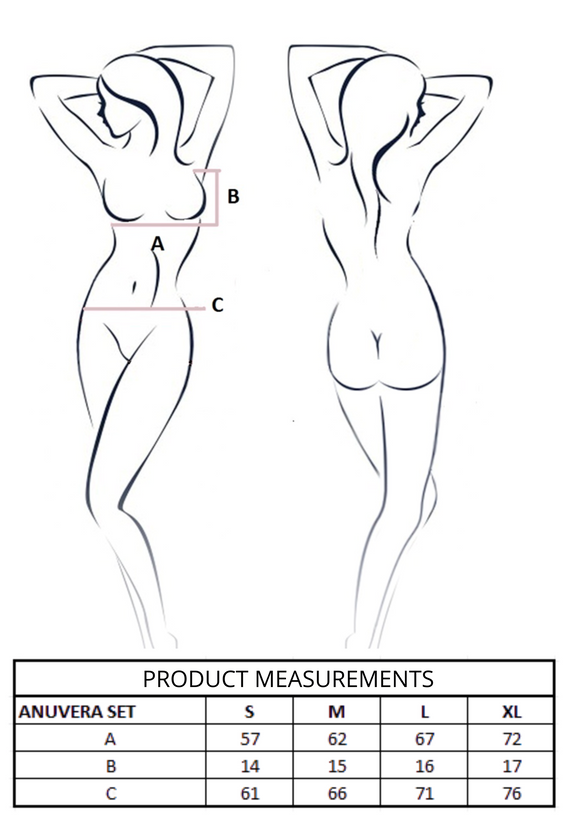 Anuvera Set Fire Brick red Passion - elegáns női fehérnemű szett