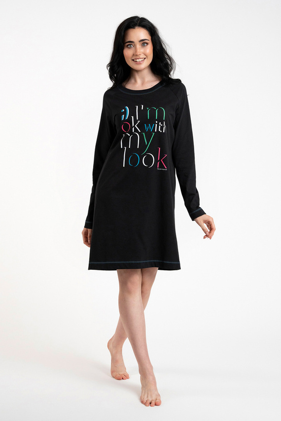 Olza hálóing Olasz divat - fekete