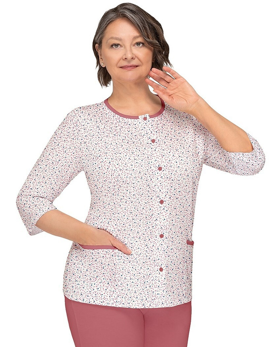 Pizsamák Kasia II 266 Martel bordó 23- női pamut pizsama gombos pizsama