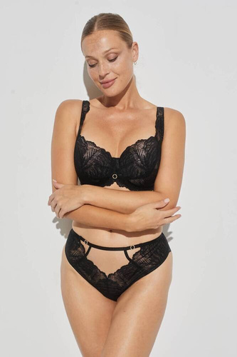 BC-1102 Luna párnázott, teljes kosaras melltartó Kinga - fekete