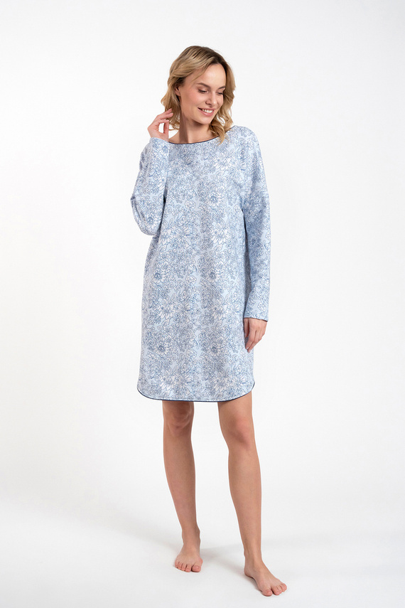 Gracjela hálóing Olasz divat - kék nyomtatás