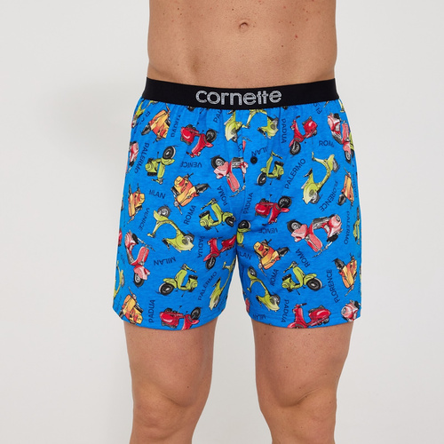 001/187 011/187 Hornet Férfi Cornette Classic Boxer Shorts - 100% pamut, laza szabás, gombos nyitás, mindennapi kényelem