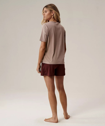 Női pizsama Atlantic NLP-498E bézs - pamut, kényelmes és elegáns