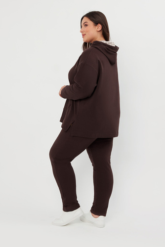 Lagos Női kapucnis pulóver Italian Fashion - barna