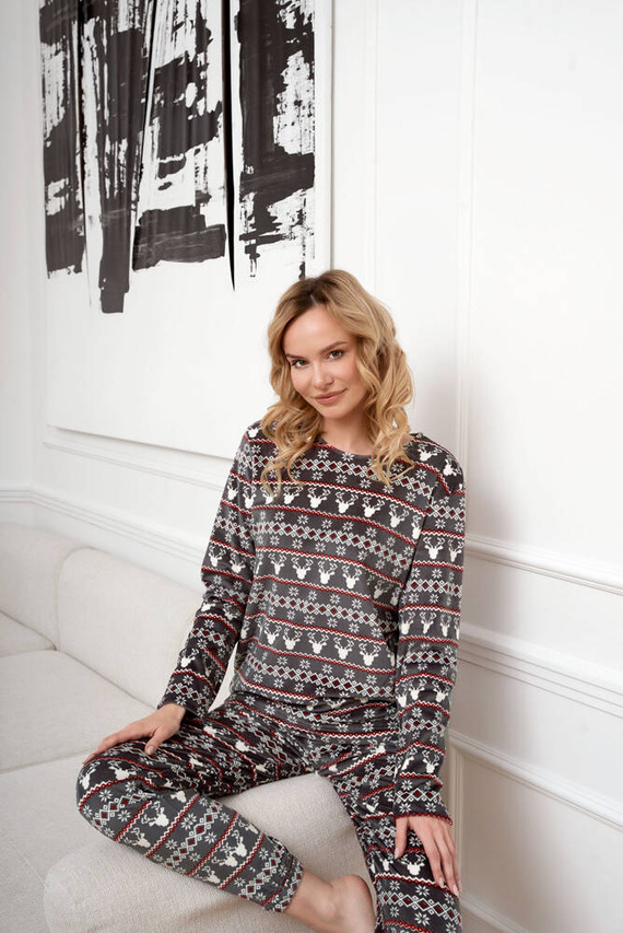 Iceland Fleece női szett olasz divat - grafit nyomtatás