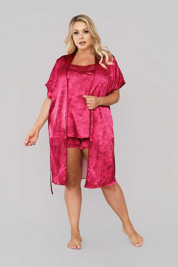 Impresja Női fürdőköpeny Olasz divat bordó