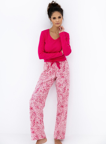 Landry Női pizsama Sensis rózsaszín - pamut, hosszú ujjú, kényelmes szabású