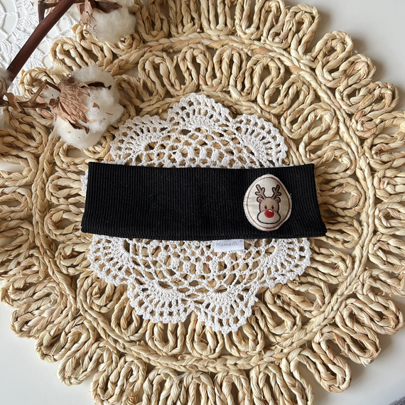 Mamatti OK06 Boldog karácsonyt karszalag - Fekete, Karácsony