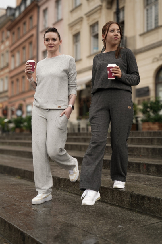 Avira Női szett Olasz divat - világos melange