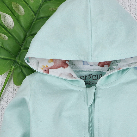 ABN-5576 Dino Explorer Nini gyermek pulóver - organikus pamut, kényelmes szabású