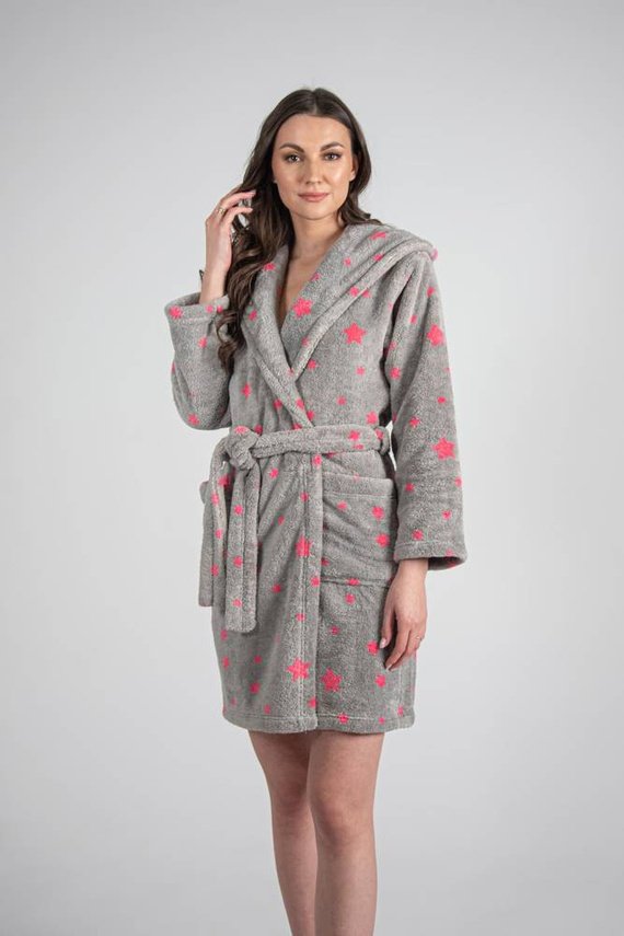 673 Stars Forex női rövid fürdőköpeny - szürke