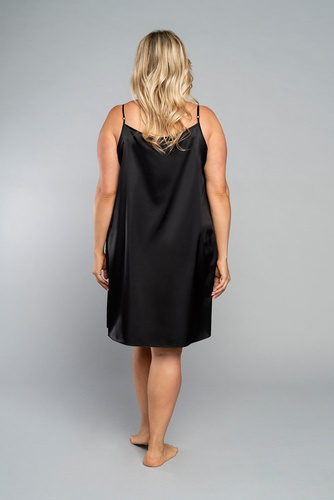 Touch hálóing keskeny pántos, rövid Italia Fashion - fekete