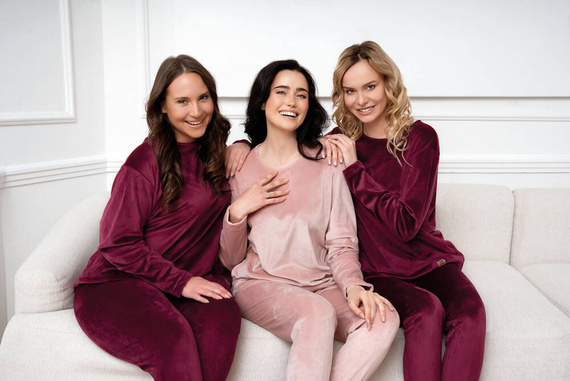 Akara női szett olasz divat - púderrózsaszín