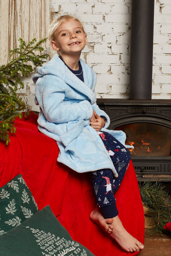 Misti Lányok fürdőköpeny olasz divat - kék