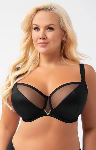 K 564 Vicky Soft melltartó Gorsenia fekete