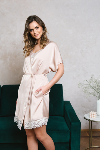 Touch Rövid ujjú fürdőköpeny Olasz divat - bézs