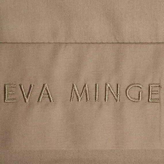 1E Elegáns szatén ágynemű Eva Minge Eurofirany világosbarna | makroszatén 100% pamut