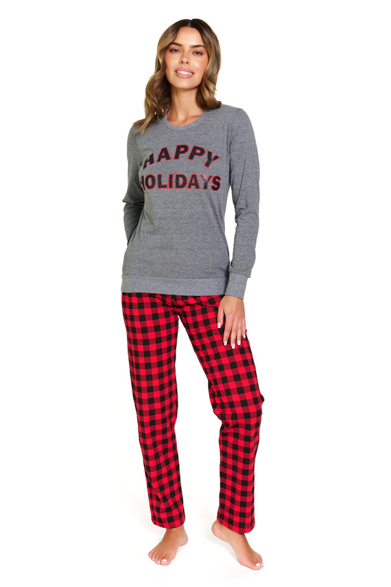 Női pizsama 7343 Sötétszürke Doctor Nap - 100% pamut