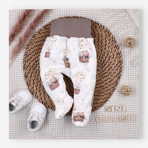 ABN-5542 Nini Happy Animals organikus pamut baba félalvóágy - kényelem, biztonság, környezetbarát