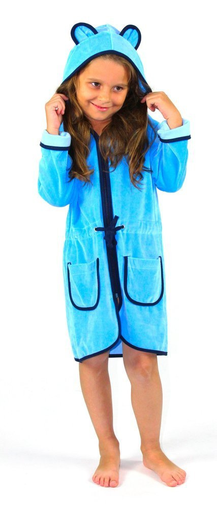 374 / 375 Desiree gyermek fürdőköpeny - kék