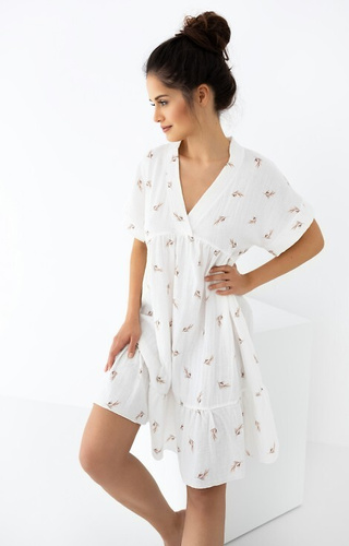 Nastia muszlin hálóing Sensis - ekrü színű