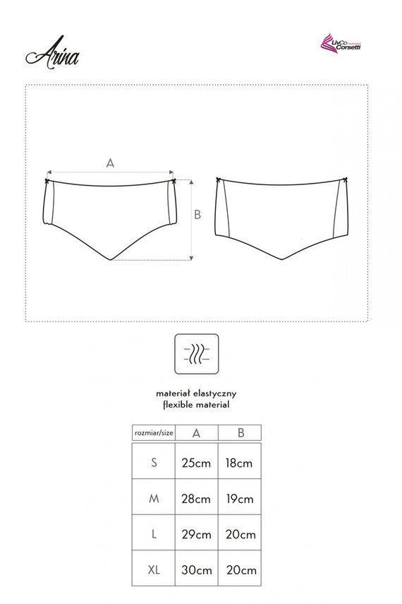 Arina White LC 6047 LivCo Corsetti divatos fehér női bugyi fehér nőknek