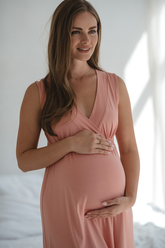 Star Light Terhességi és szoptatós hálóing herbal rose Milk&Love- bambusz viszkóz | Kényelem és nőiesség