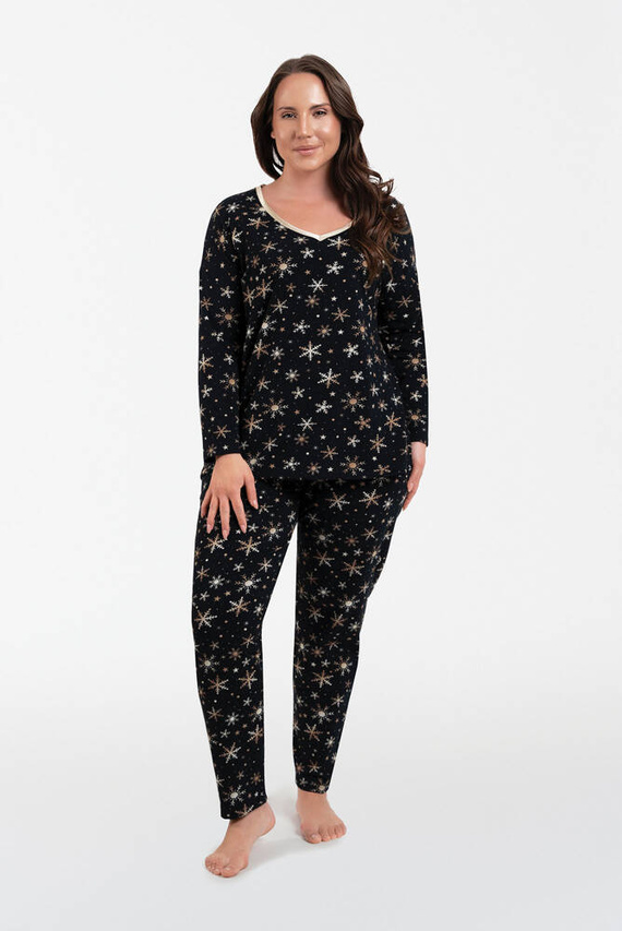 Laponia Női pizsama hosszú ujjú, hosszú nadrág olasz divat - nyomtatás