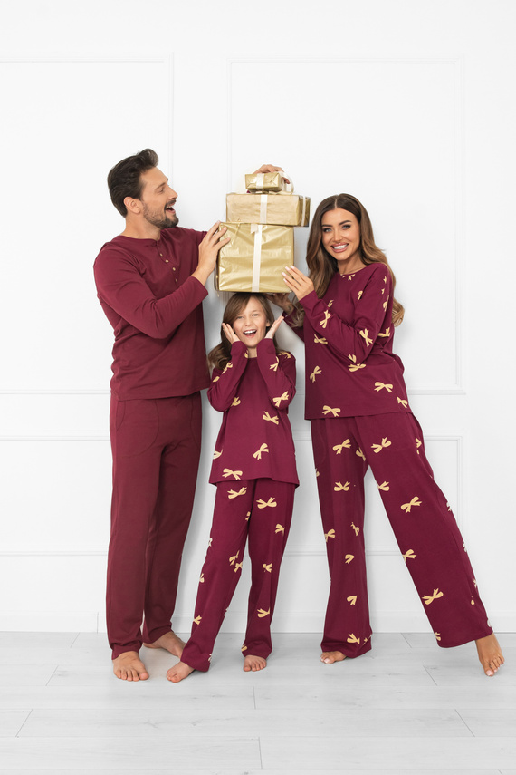 Kwadro Női pizsama Italian Fashion - pamut, hosszú ujjú és nadrágos