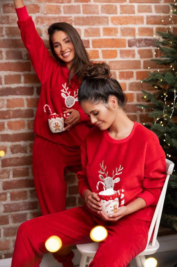 Sensis Harriet női pizsama - piros